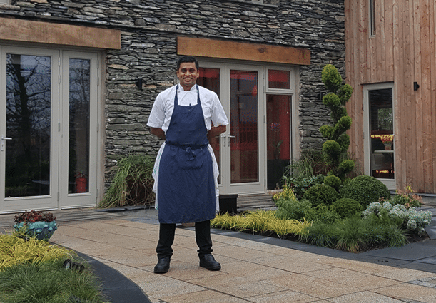 Chef at Gilpin with adande refrigerated drawers