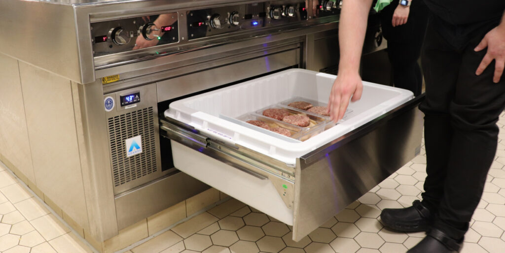 adande drawers in fine dining restaurant