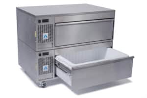 Double-stack commercial refrigerated drawer - VCS2 PREP COUNTER