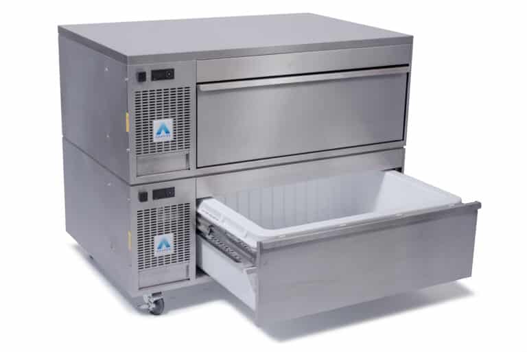 Double-stack commercial refrigerated drawer - VCS2 PREP COUNTER
